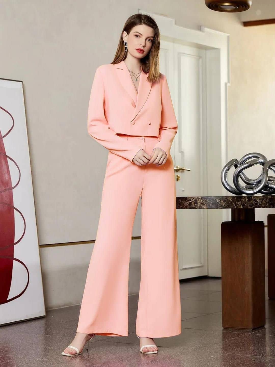 kotty Women Rayon Blend Casual Trousers ( Pink ) - Trousers | Buy online on ZillyBuy