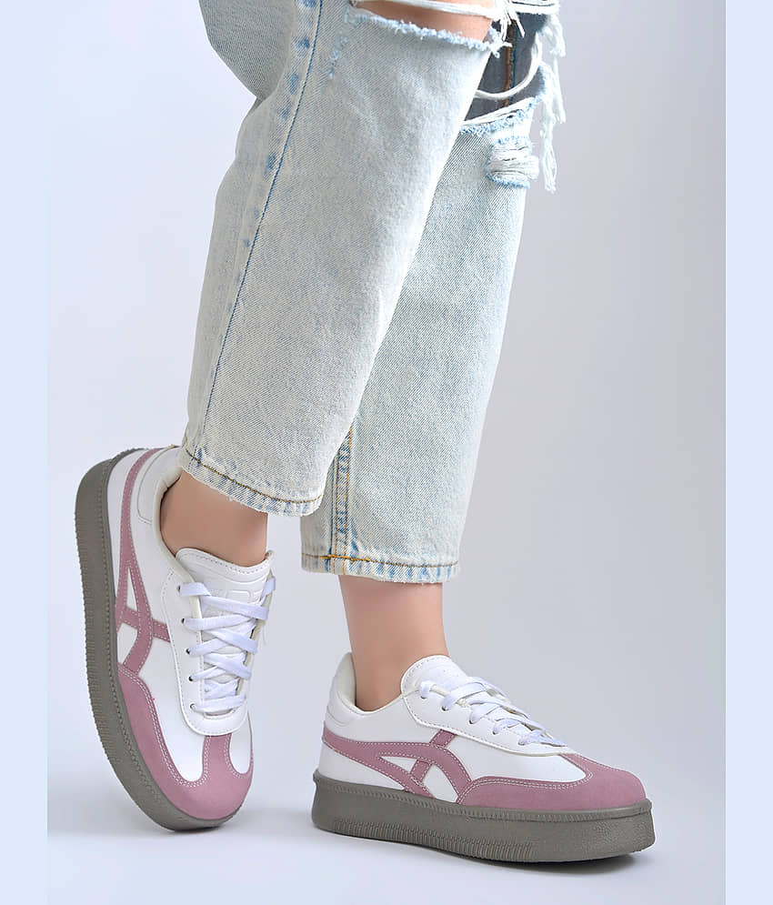 Shoetopia Peach Women's Sneakers - Casual Shoes | Buy online on ZillyBuy