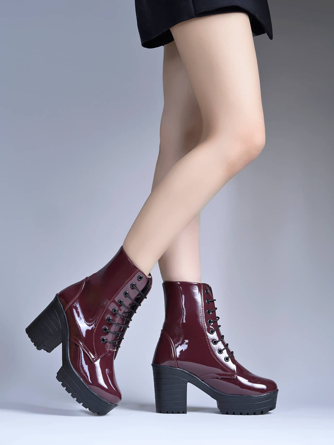 Shoetopia Red Women's Ankle Length Boots