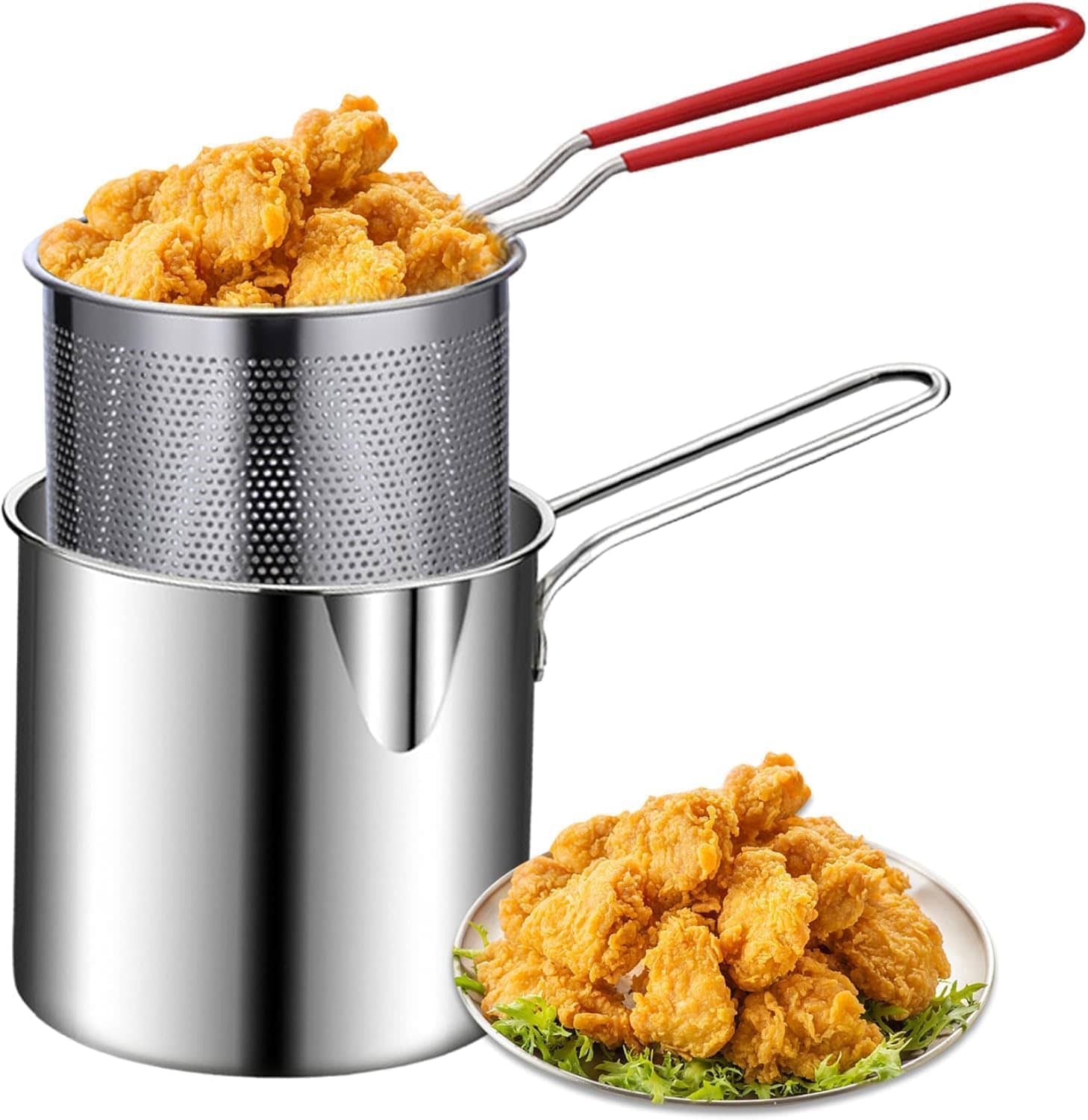 RAMDEV ENTERPRISE Non Coated Stainless Steel Fry Pan Heavy Bottom without Lid 9 cm Diameter 0.5 Ltr - Cookware | Buy online on ZillyBuy
