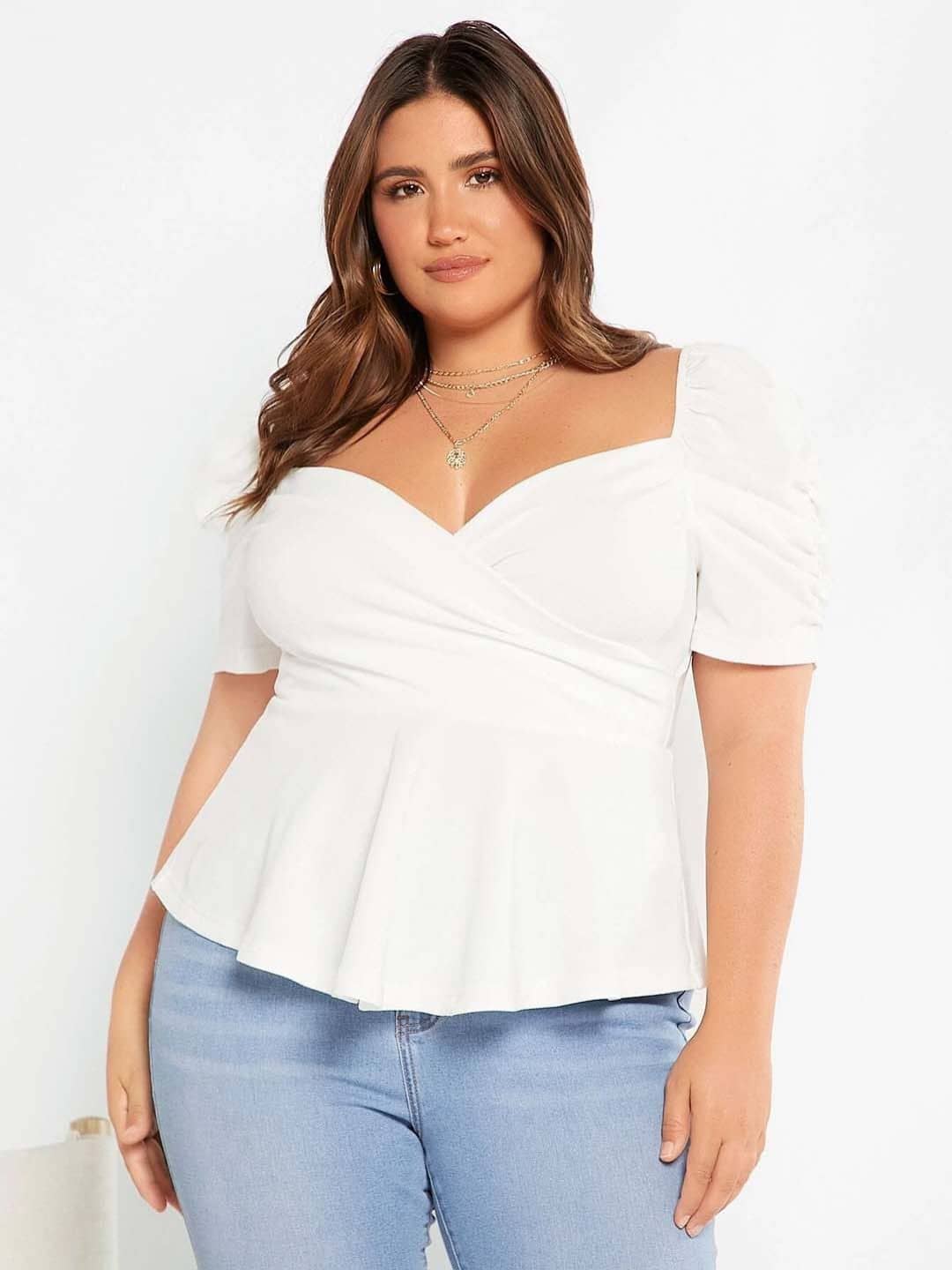 kotty Women's Viscose Regular Top ( White )
