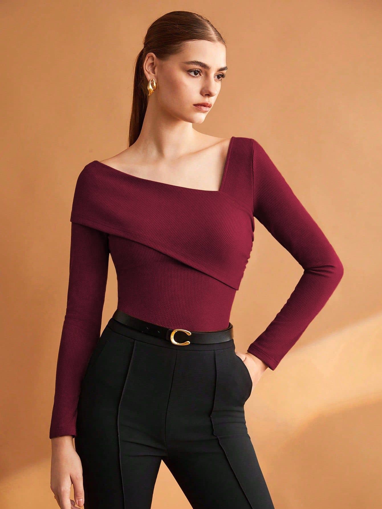 kotty Women's Viscose Regular Top ( Brown )