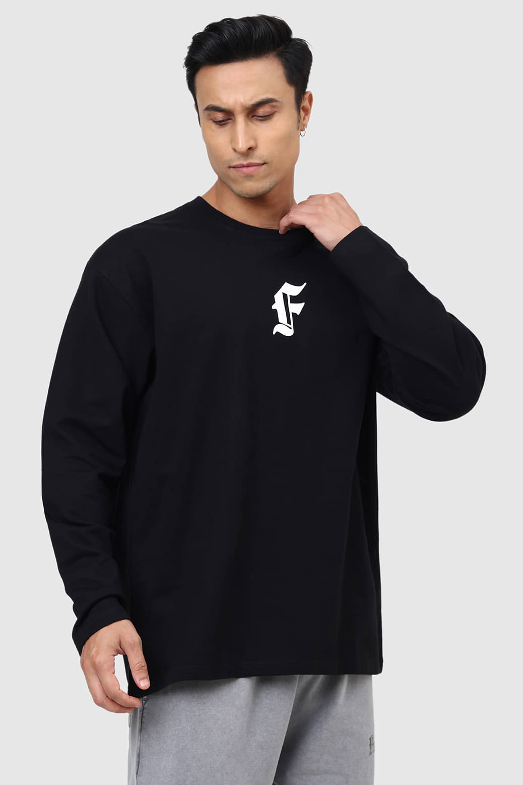 Fuaark Black Cotton Oversized Fit Men's Sports T-Shirt ( Pack of 1 )