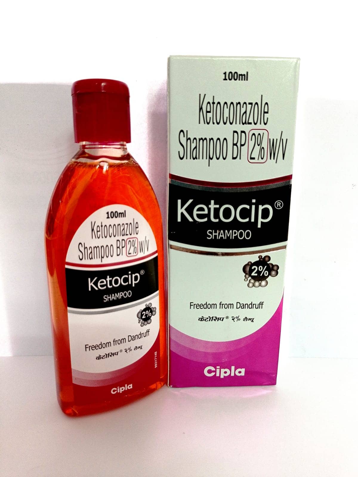 KETOCIP 2% ANTIDANDRUFF SHAMPOO 100 ML  ( PACK OF 1) Baby Shampoo 100 ml ( 1 pcs )