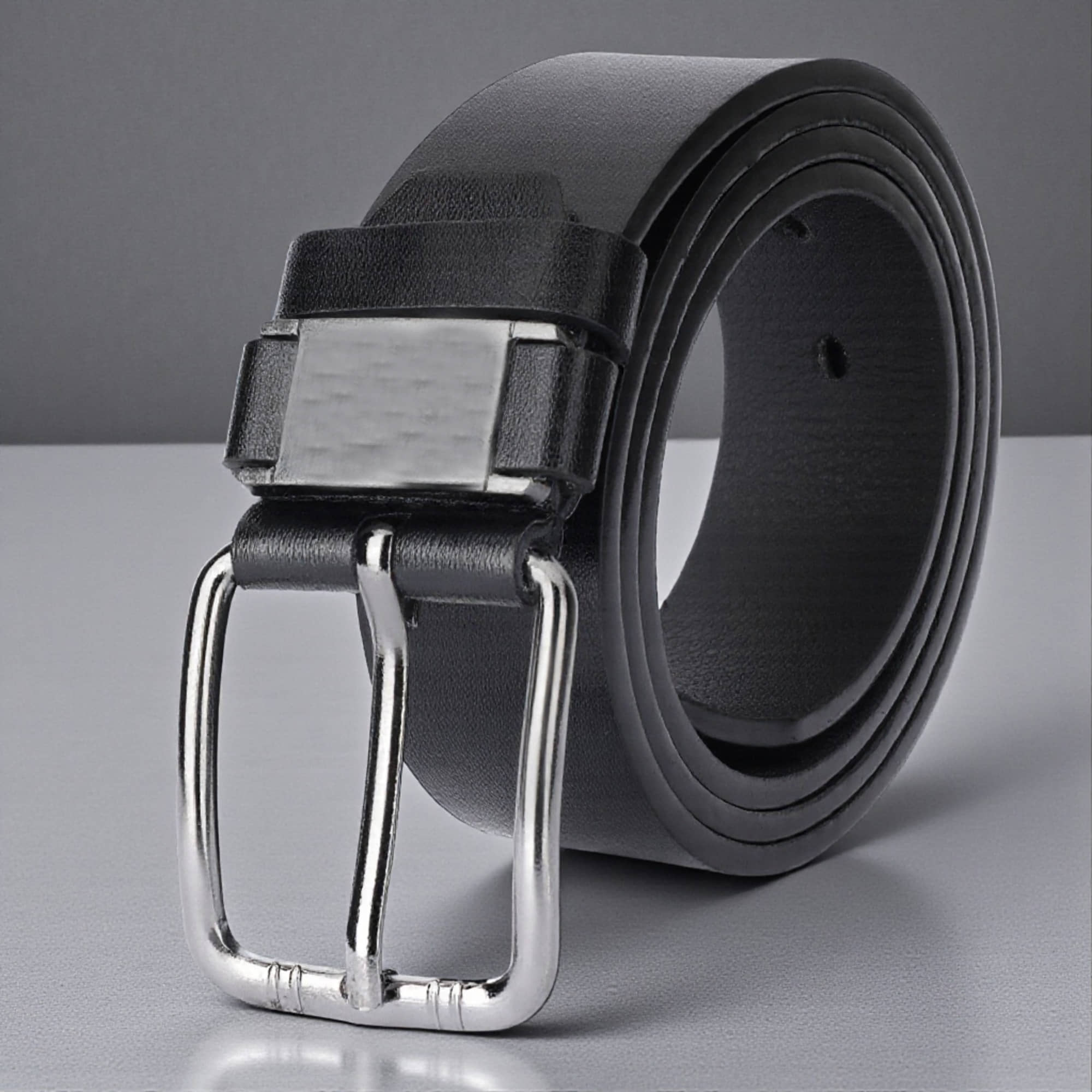 Kastner - Black PU Men's Casual Belt ( Pack of 1 )