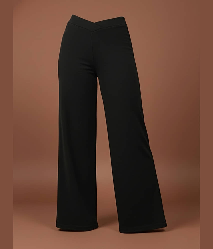 DE TRENDZ Women Cotton Blend Casual Trousers ( Black ) - Trousers | Buy online on ZillyBuy