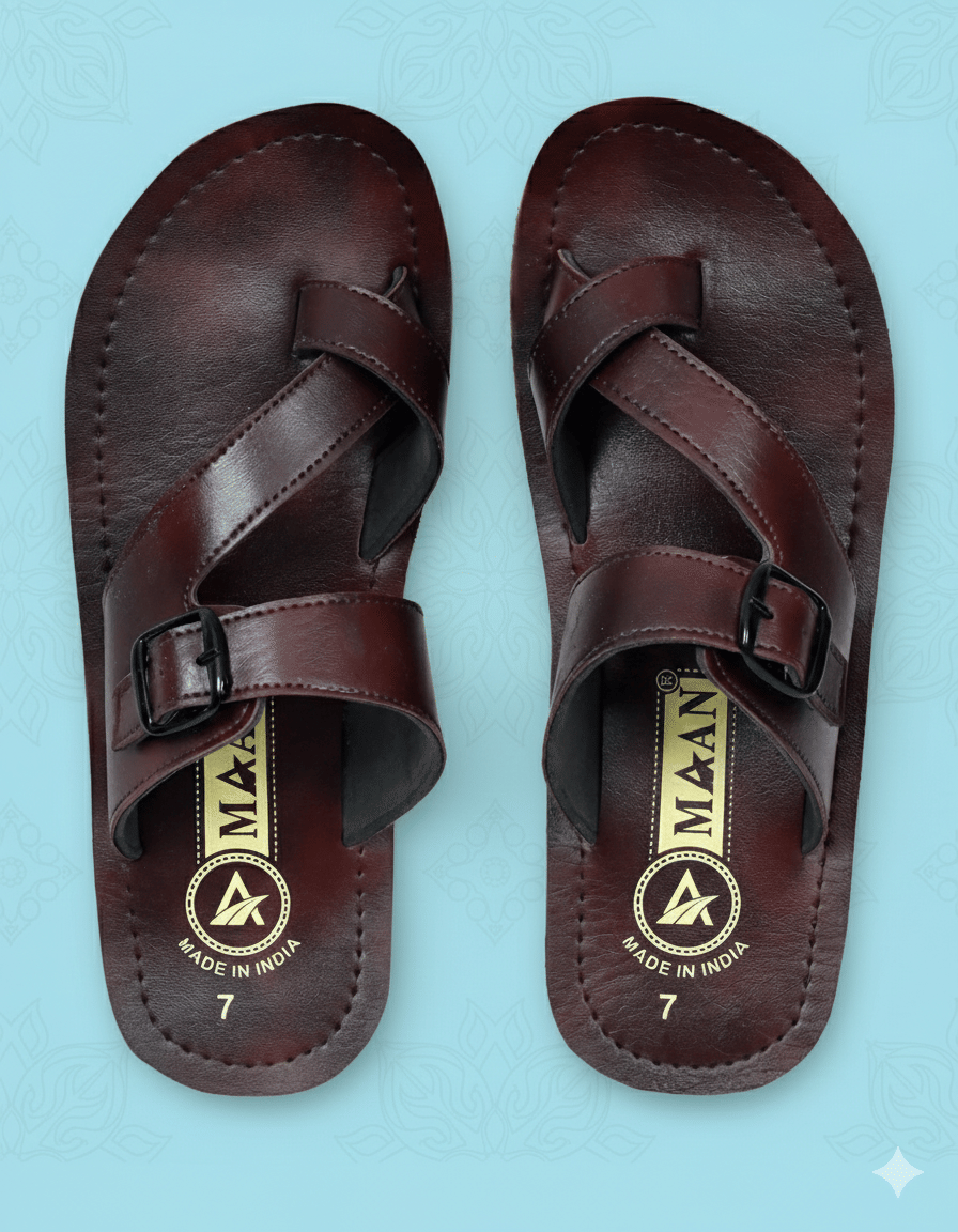 MAAN Brown Men's Thong Flip Flop