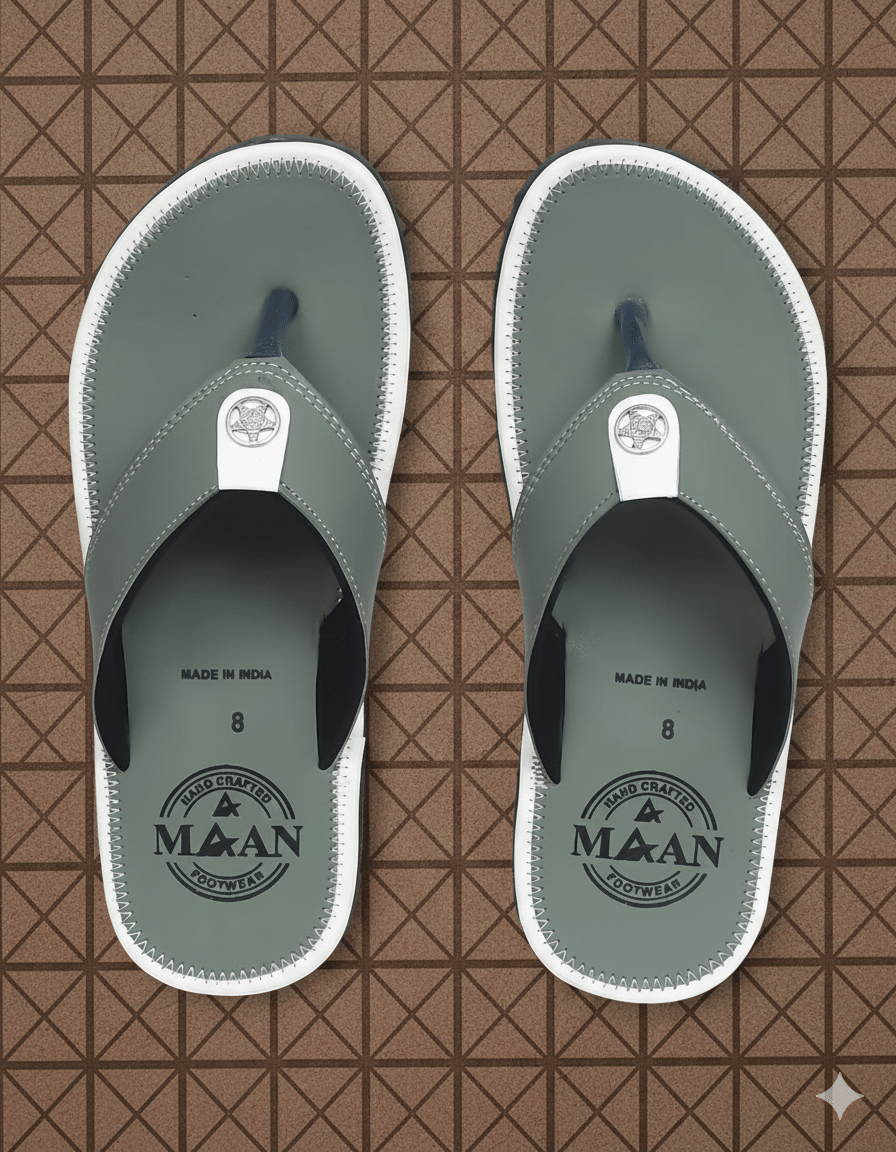MAAN Green Men's Thong Flip Flop