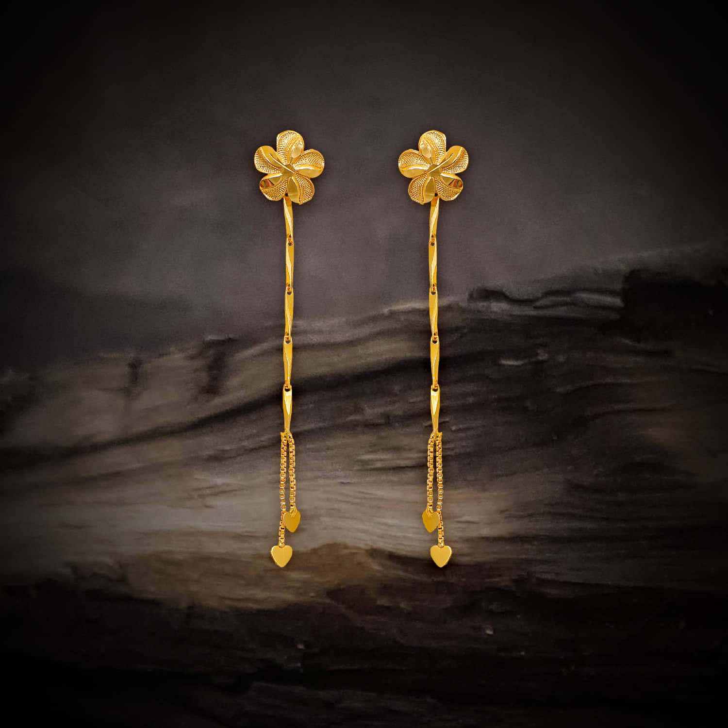 LUV FASHION Gold Chandelier Earrings ( Pack of 1 ) - Earrings | Buy online on ZillyBuy