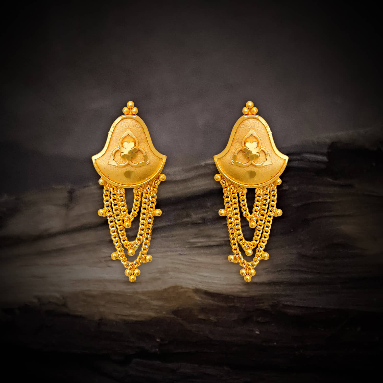 LUV FASHION Gold Chandelier Earrings ( Pack of 1 ) - Earrings | Buy online on ZillyBuy