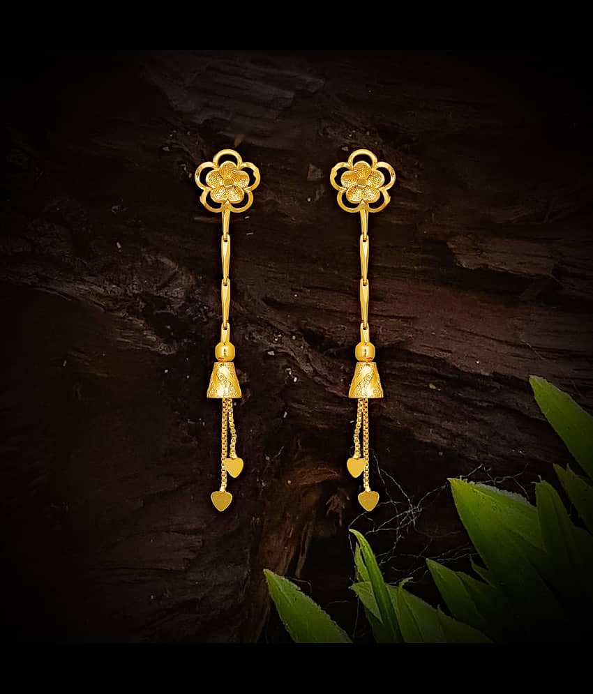 LUV FASHION Gold Threader Earrings ( Pack of 1 ) - Earrings | Buy online on ZillyBuy