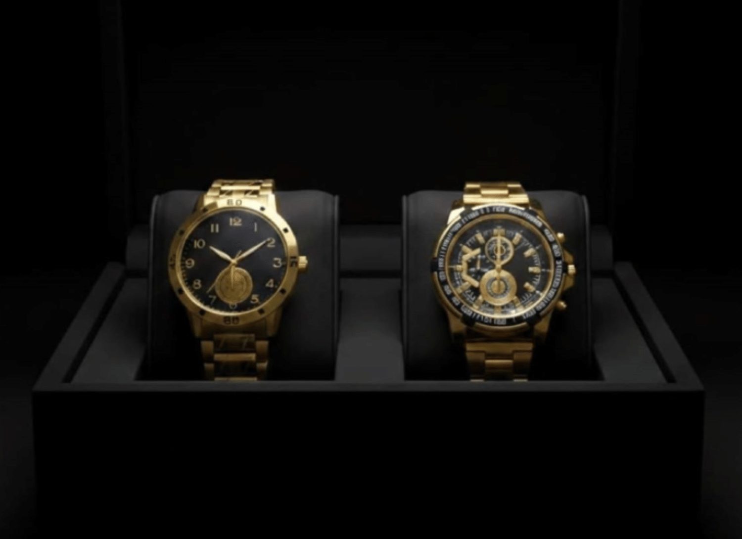Fadiso Fashion Gold Stainless Steel Analog Men's Watch