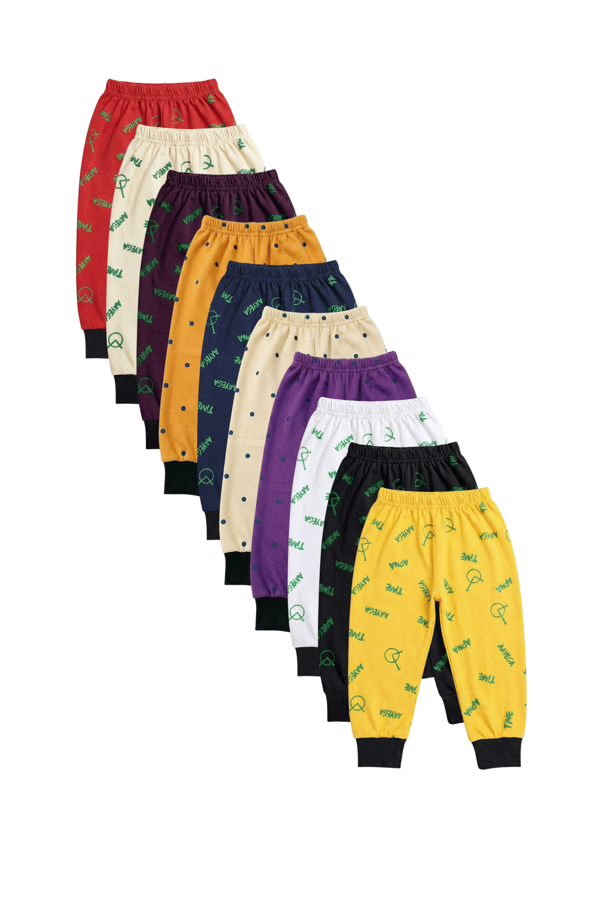 MS DON Pack of 10 Boys Cotton Blend Trackpant ( Multicolor ) - Track Pants | Buy online on ZillyBuy