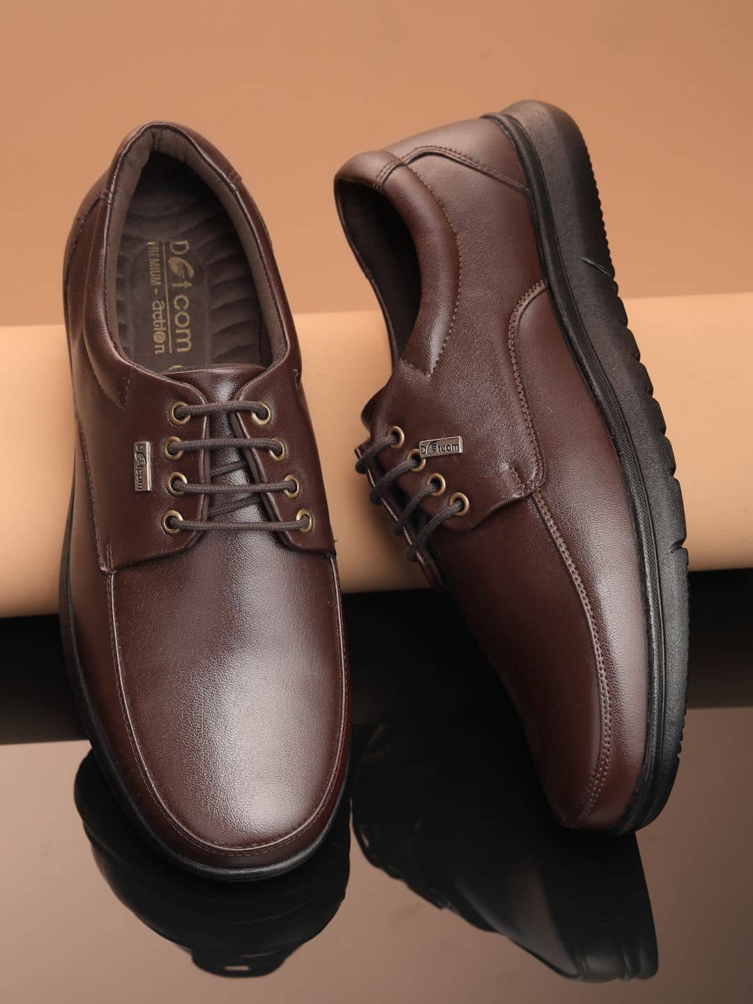 Action Brown Men's Derby Formal Shoes - Formal Shoes | Buy online on ZillyBuy