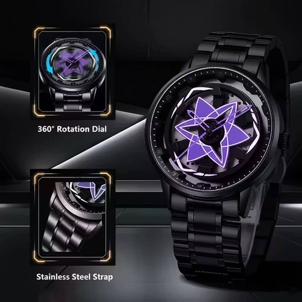Rhonium Black Metal Analog Men's Watch