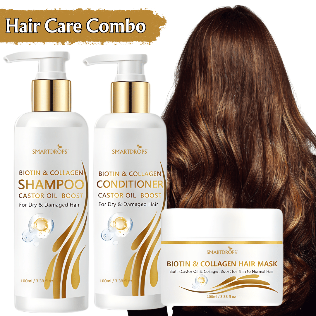 Complete Hair Care Kit Shampoo + Conditioner + Hair Mask for Daily Use