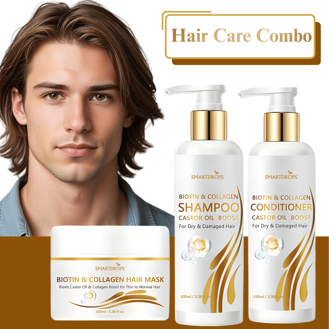 Deep Conditioning Combo Shampoo + Conditioner + Hair Mask for Smooth Hair