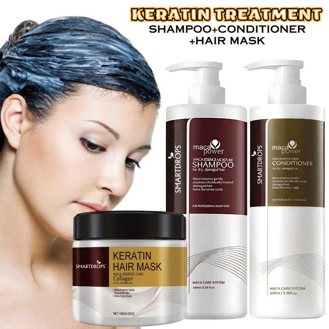 Keratin Shampoo & Keratin Conditioner And Hair Mask Hair Care Combo
