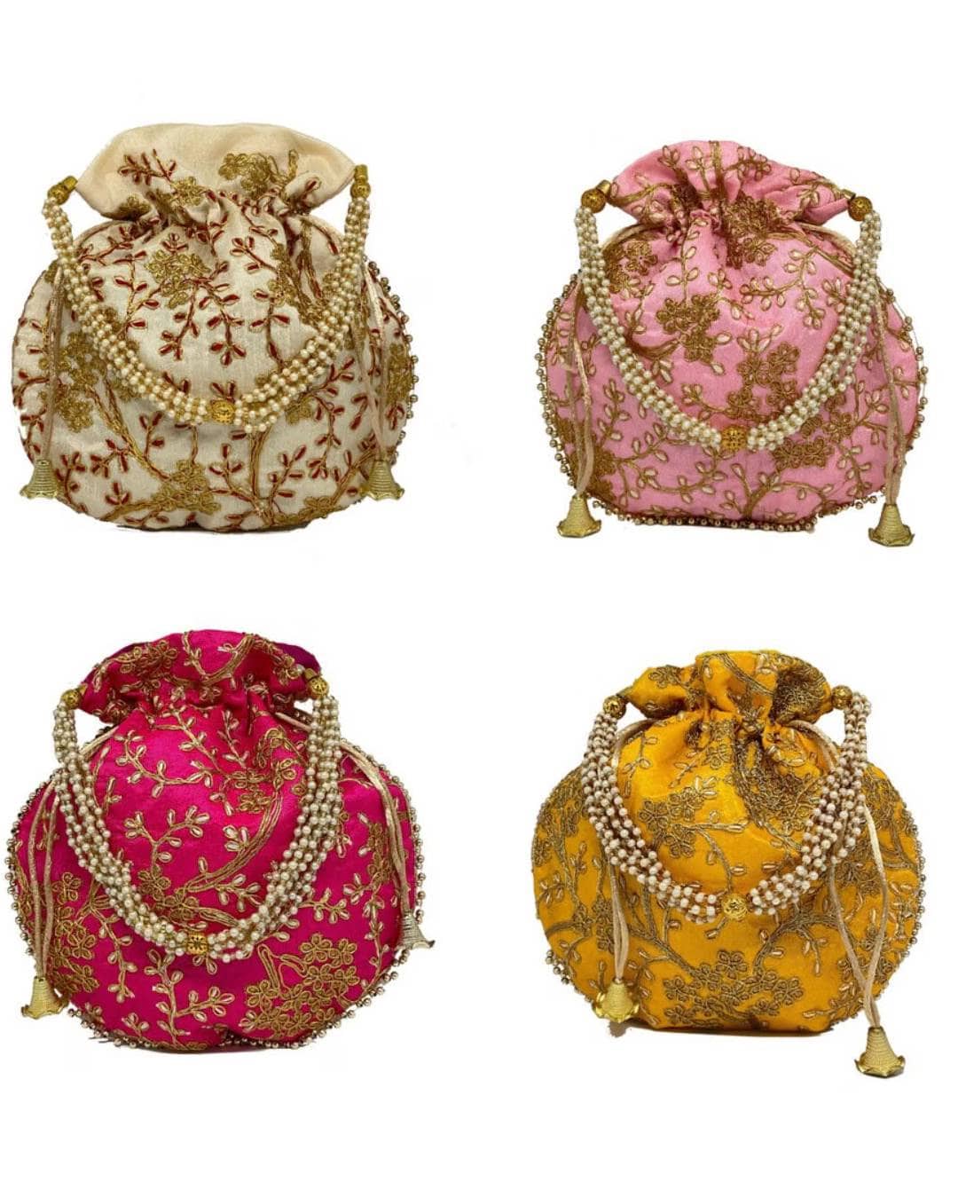 Ozel Bag Assorted Silk Potli - Handbags | Buy online on ZillyBuy