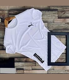 SPAB Men Polyester Regular Fit Printed T-Shirt ( White )