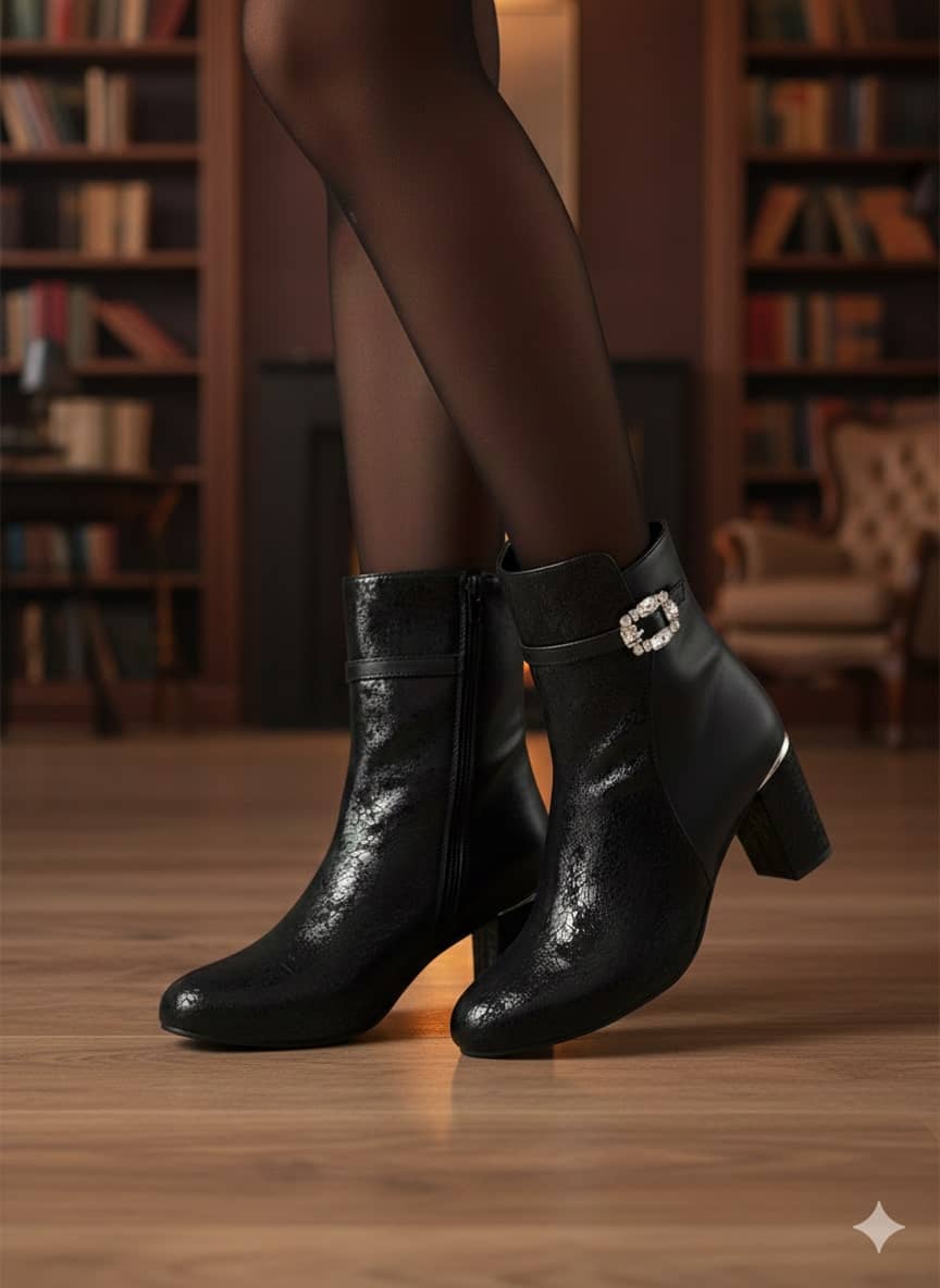 Sir Corbett Black Women's Ankle Length Boots