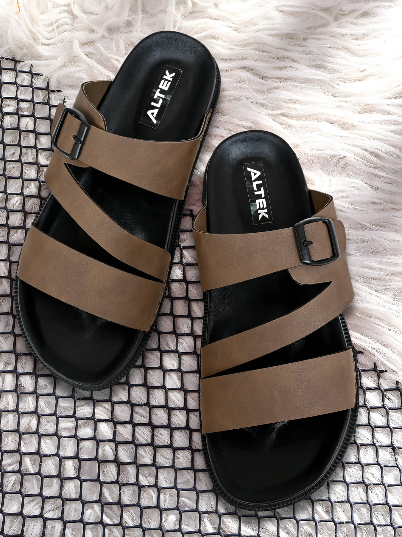 Altek Brown Men's Thong Flip Flop