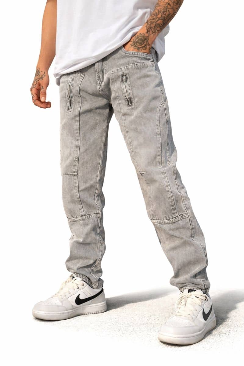 Styzon Regular Fit Solid Men's Jeans - Grey ( Pack of 1 ) - Jeans | Buy online on ZillyBuy