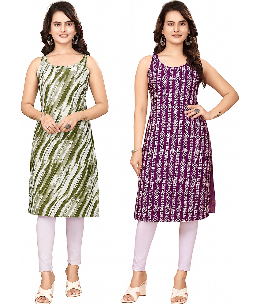 Fashion Fair Women Crepe Printed Straight Kurti ( Multicoloured ) - Kurtis, Tunics | Buy online on ZillyBuy