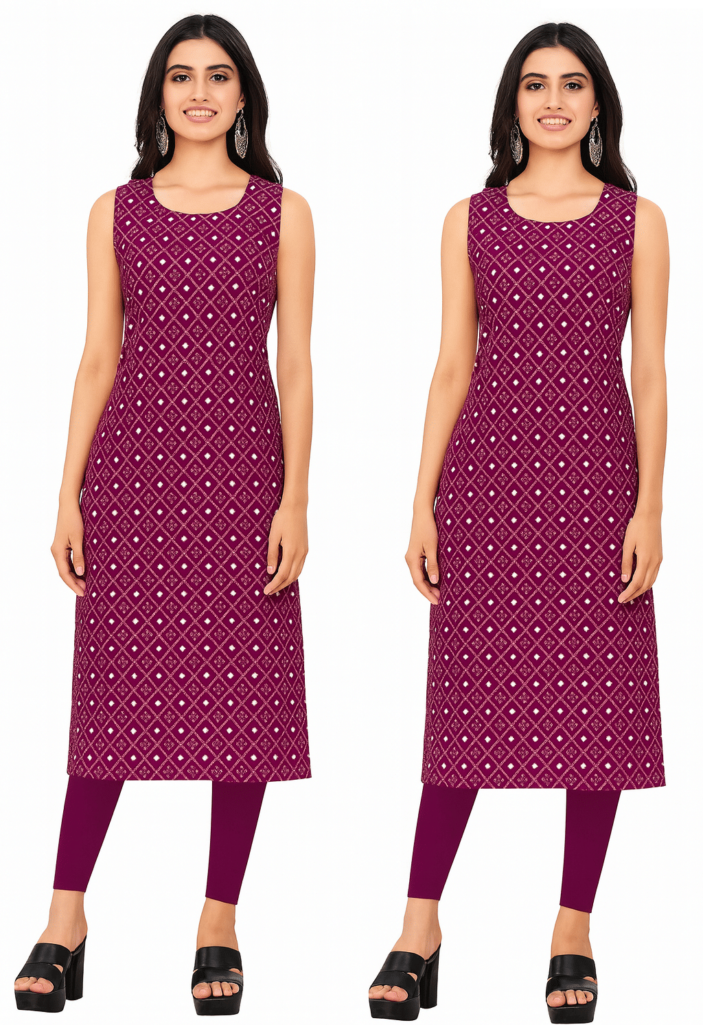 Fashion Fair Women Crepe Printed Straight Kurti ( Multicoloured ) - Kurtis, Tunics | Buy online on ZillyBuy