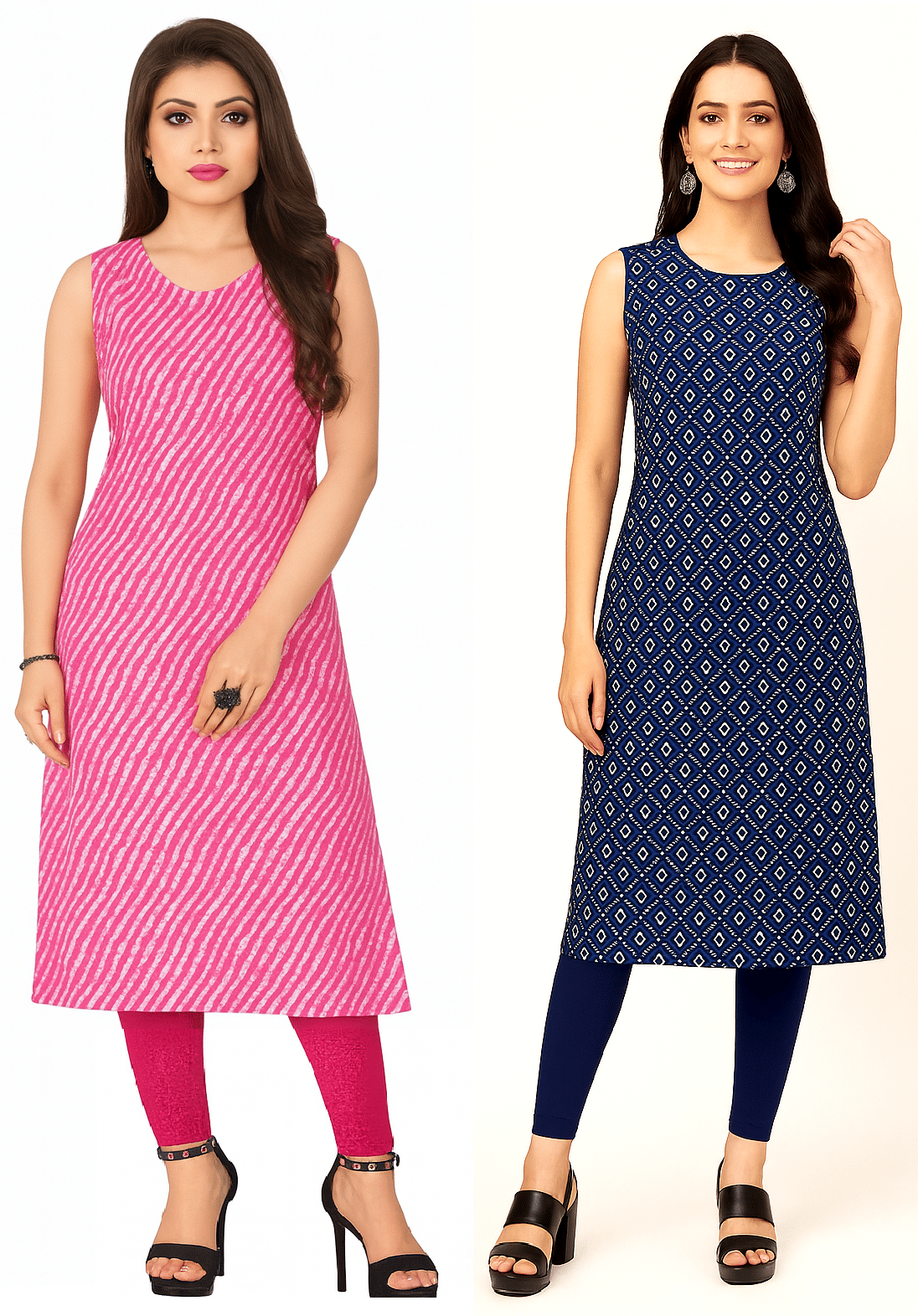 Fashion Fair Women Crepe Printed Straight Kurti ( Multicoloured ) - Kurtis, Tunics | Buy online on ZillyBuy
