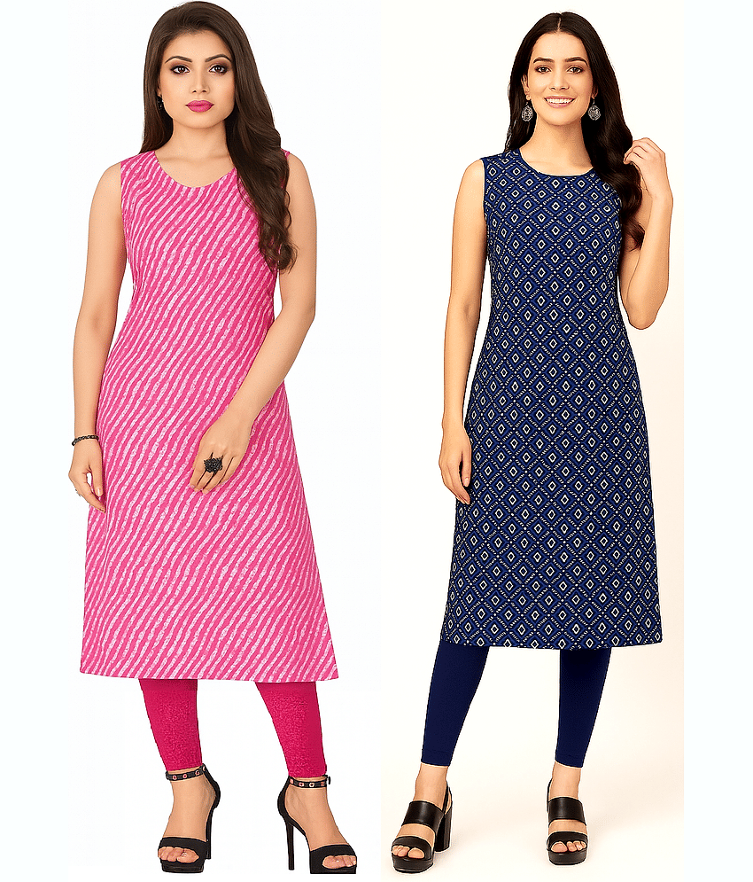 Fashion Fair Women Crepe Printed Straight Kurti ( Multicoloured ) - Kurtis, Tunics | Buy online on ZillyBuy