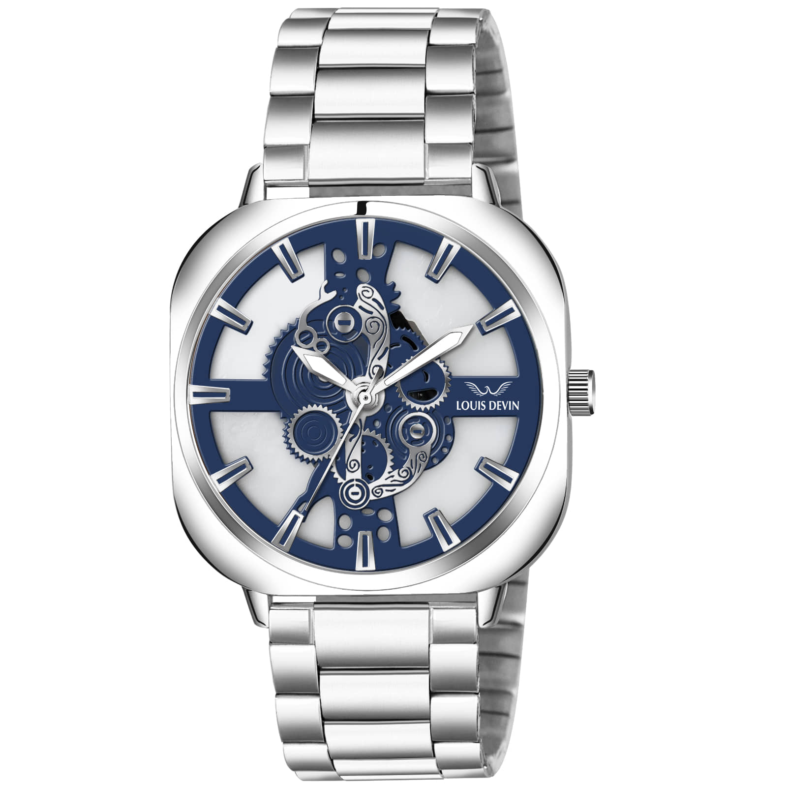 LOUIS DEVIN Silver Metal Analog Men's Watch