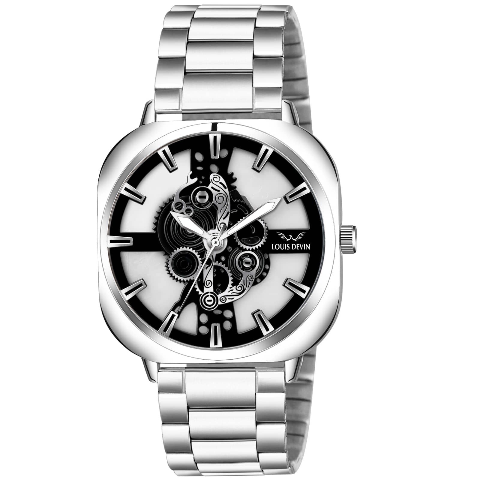 LOUIS DEVIN Silver Metal Analog Men's Watch