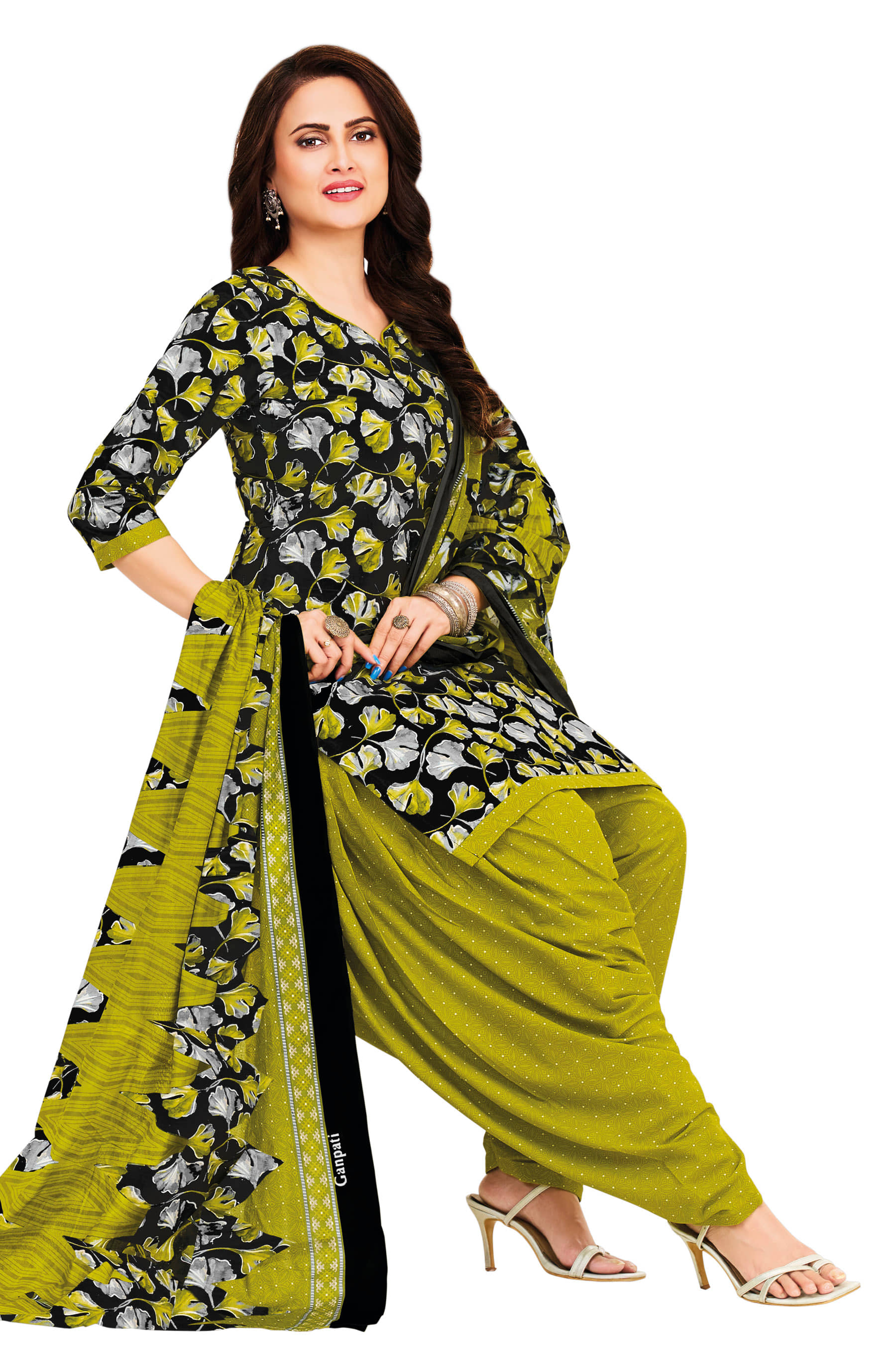 shree jeenmata collection Women's Cotton Unstitched Salwar Suit - Unstitched Fabrics | Buy online on ZillyBuy