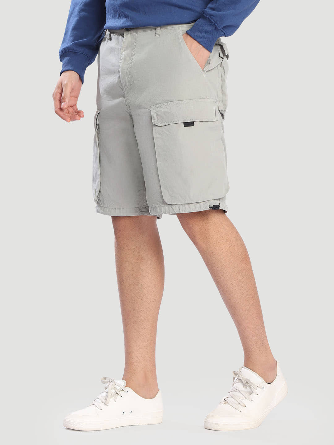 Bene Kleed Grey Cotton Men's Shorts ( Pack of 1 ) - Shorts | Buy online on ZillyBuy