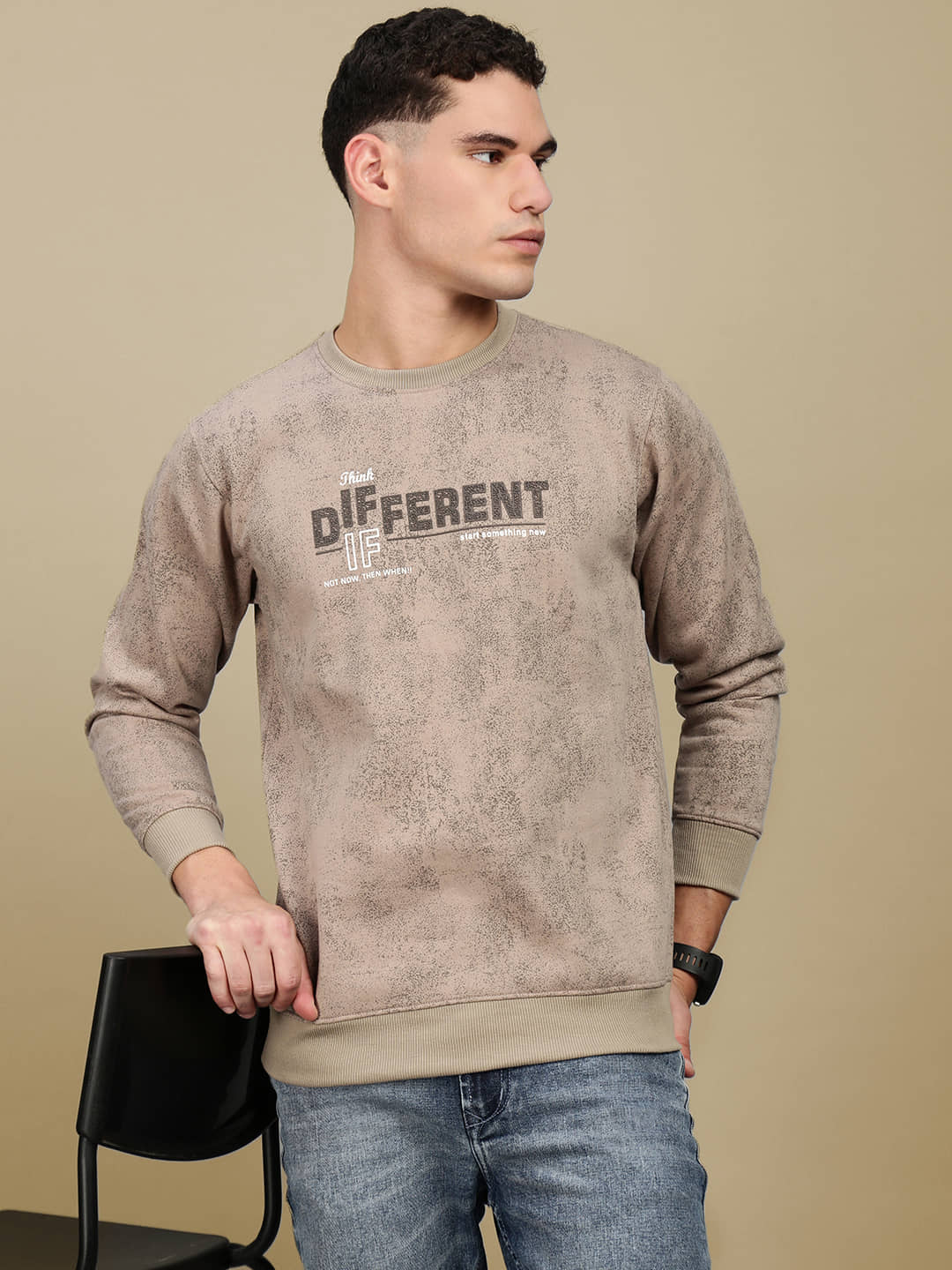 Lux Nitro Polyester Round Neck Men's Sweatshirt - Multicolor 5 ( Pack of 1 )