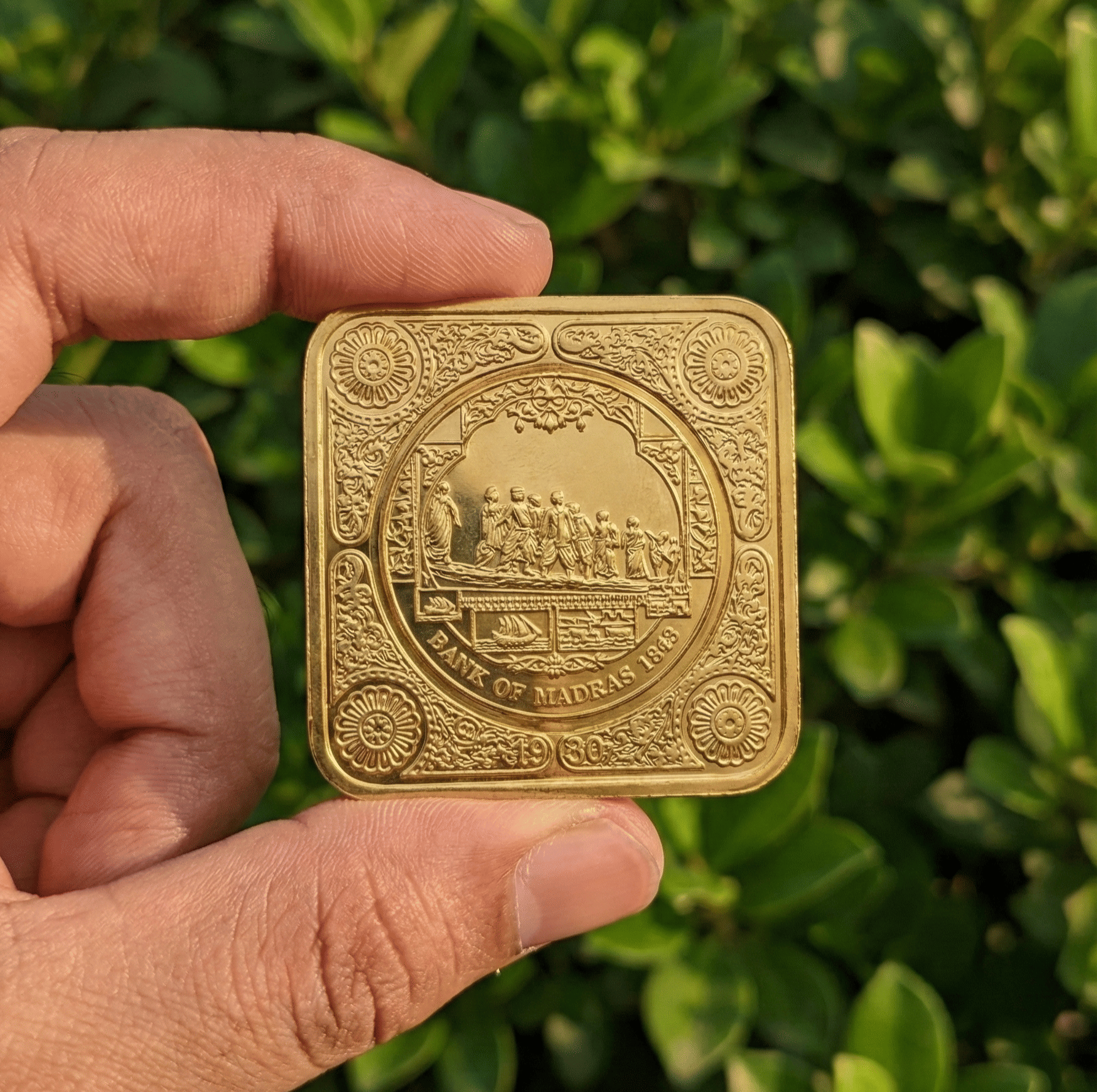 Premium Square 500 Rupya | BIRT-INDIA | Tiger Collectible Luxurious Coin Bar & Paper Weight 55 Grams