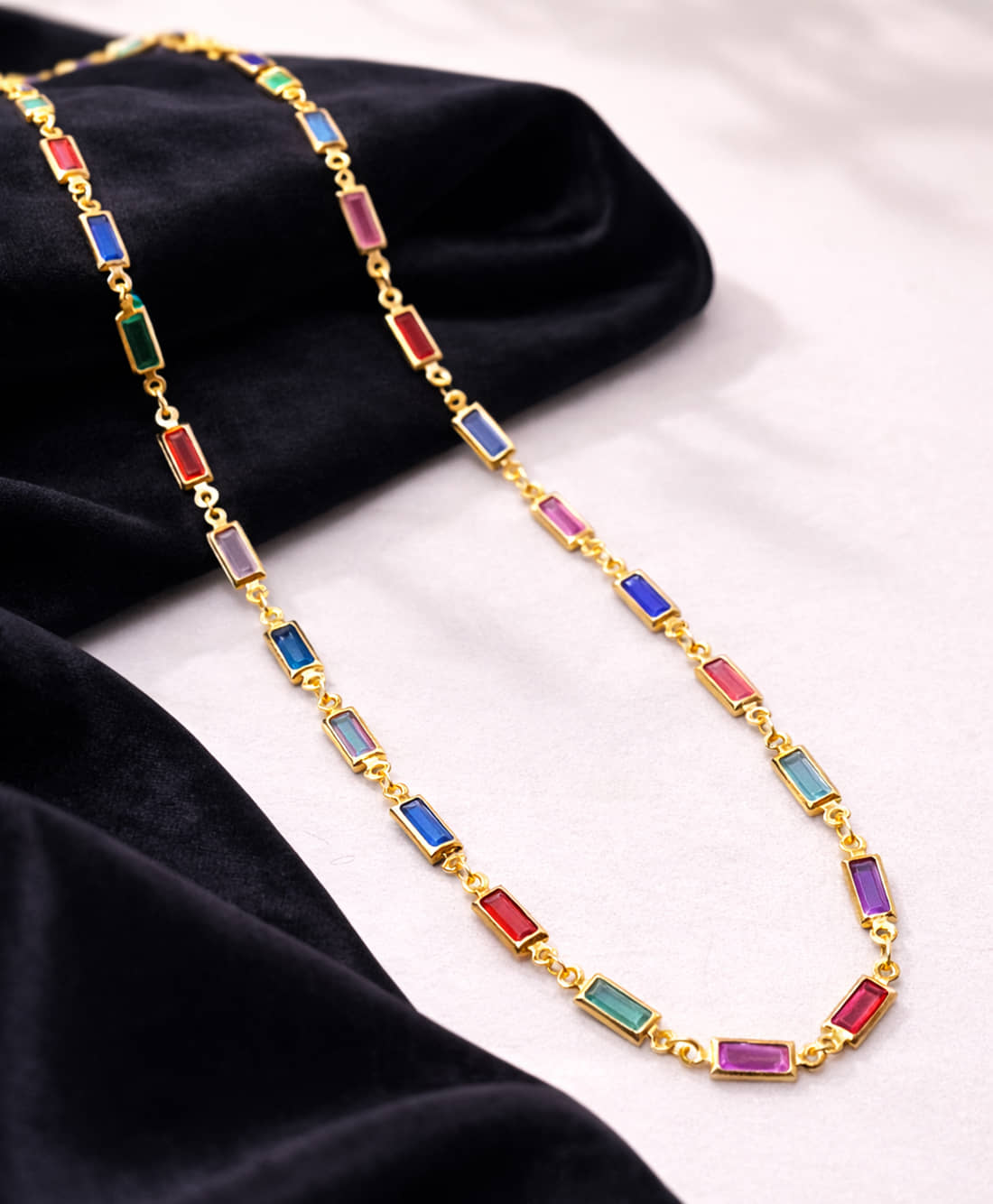 shankhraj mall Multicolor Metal Necklace ( Pack of 1 )
