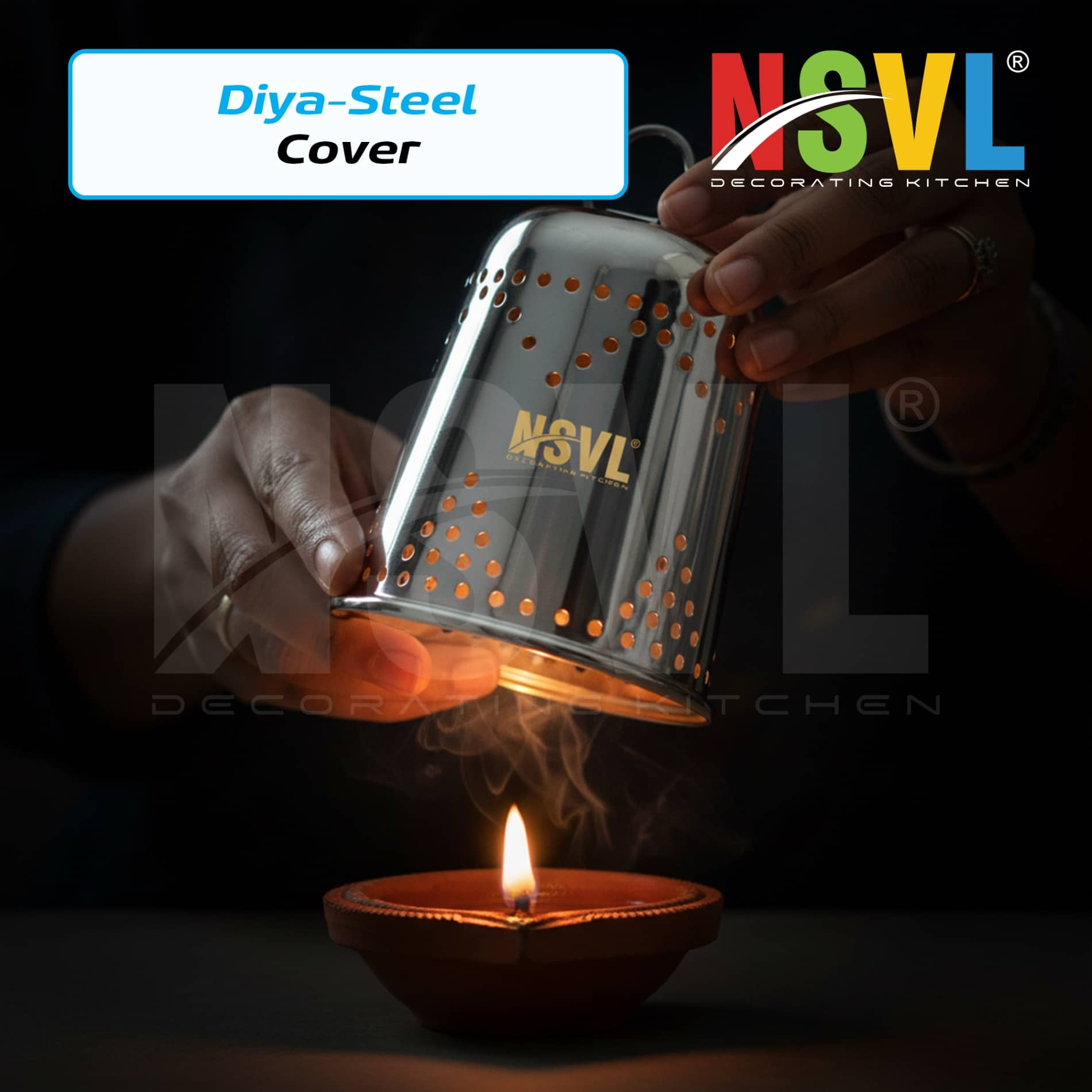 NSVL Stainless Steel Diwali Diya - Pack of 1