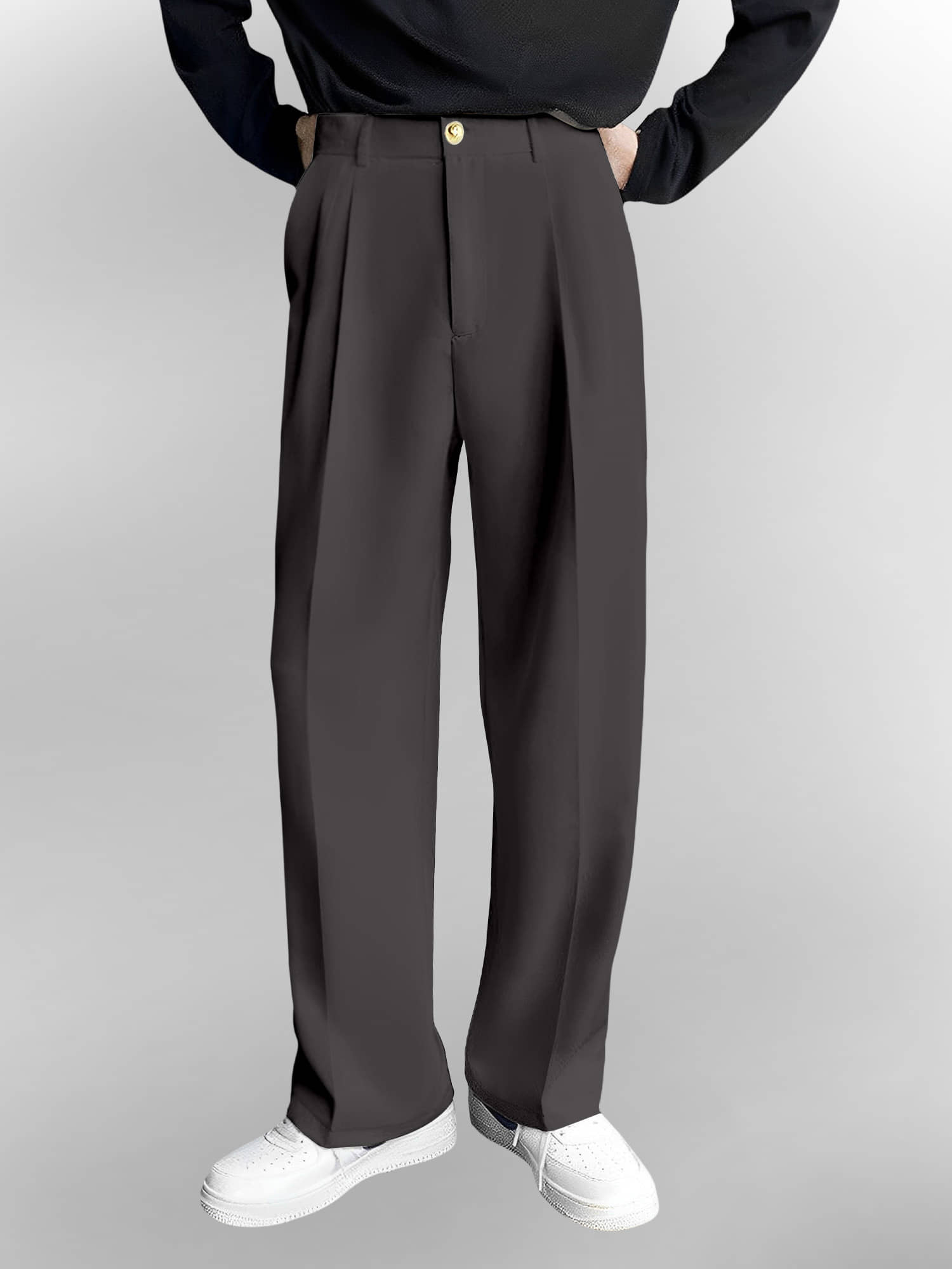 FTX Loose Men's Korean Pant - Brown ( Pack of 1 ) - Trousers | Buy online on ZillyBuy