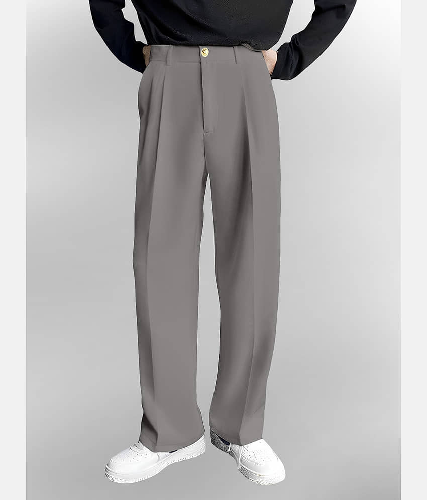 FTX Loose Men's Korean Pant - Grey ( Pack of 1 ) - Trousers | Buy online on ZillyBuy
