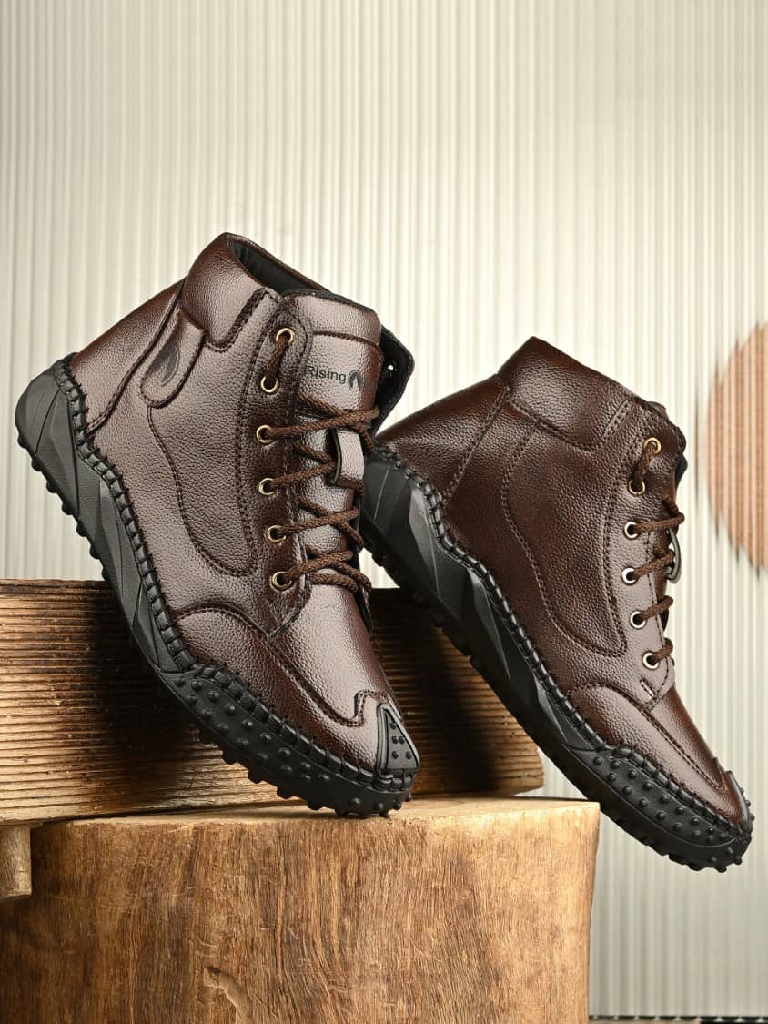 Rising Wolf Brown Men's Casual Boots
