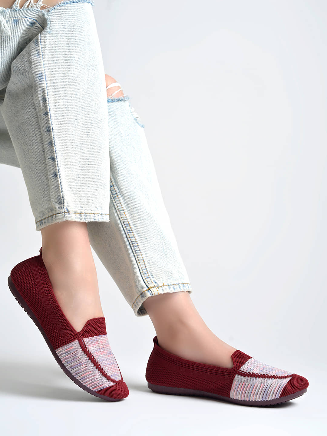 Shoetopia Red Women's Casual Ballerinas - Casual Shoes | Buy online on ZillyBuy