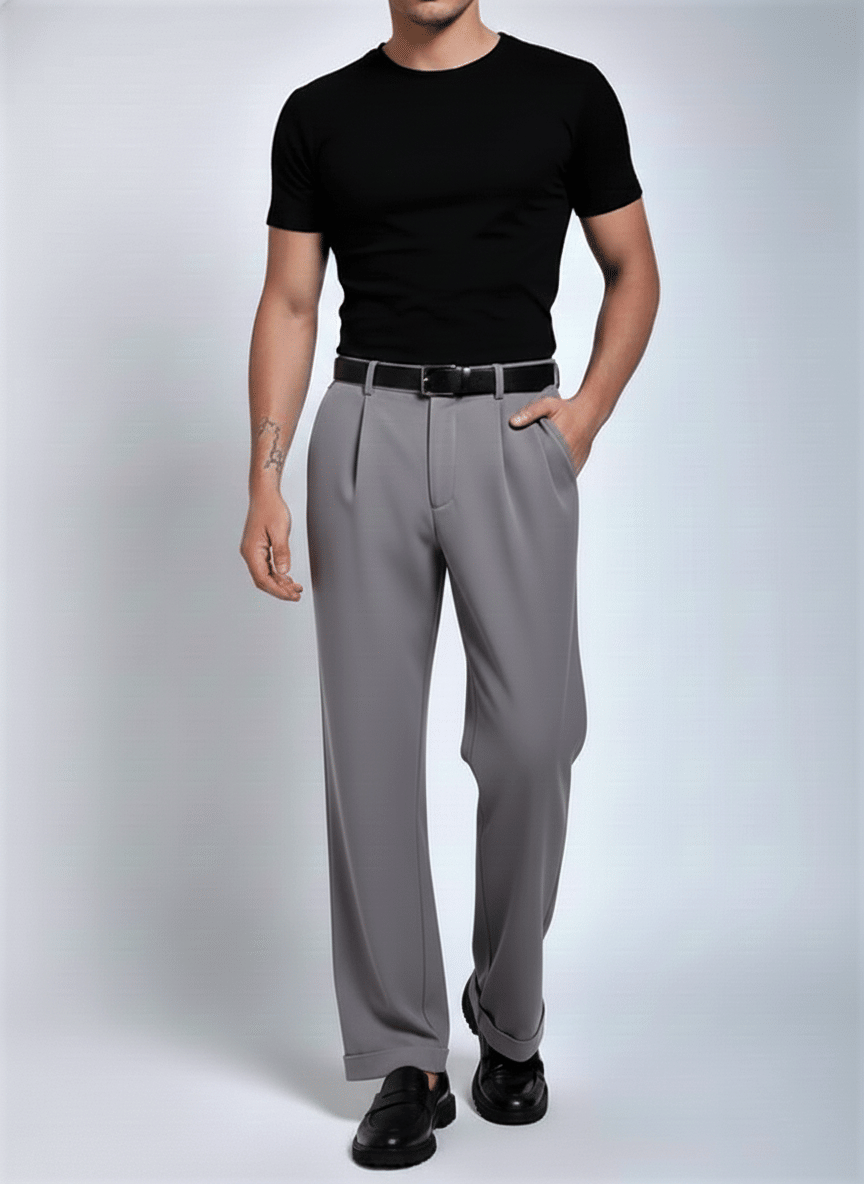 VILLAIN Regular Men's Formal Trouser - Black ( Pack of 1 ) - Trousers | Buy online on ZillyBuy