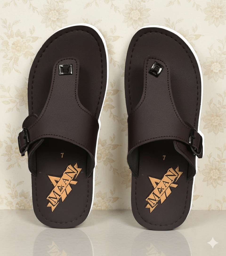 MAAN Brown Men's Thong Flip Flop
