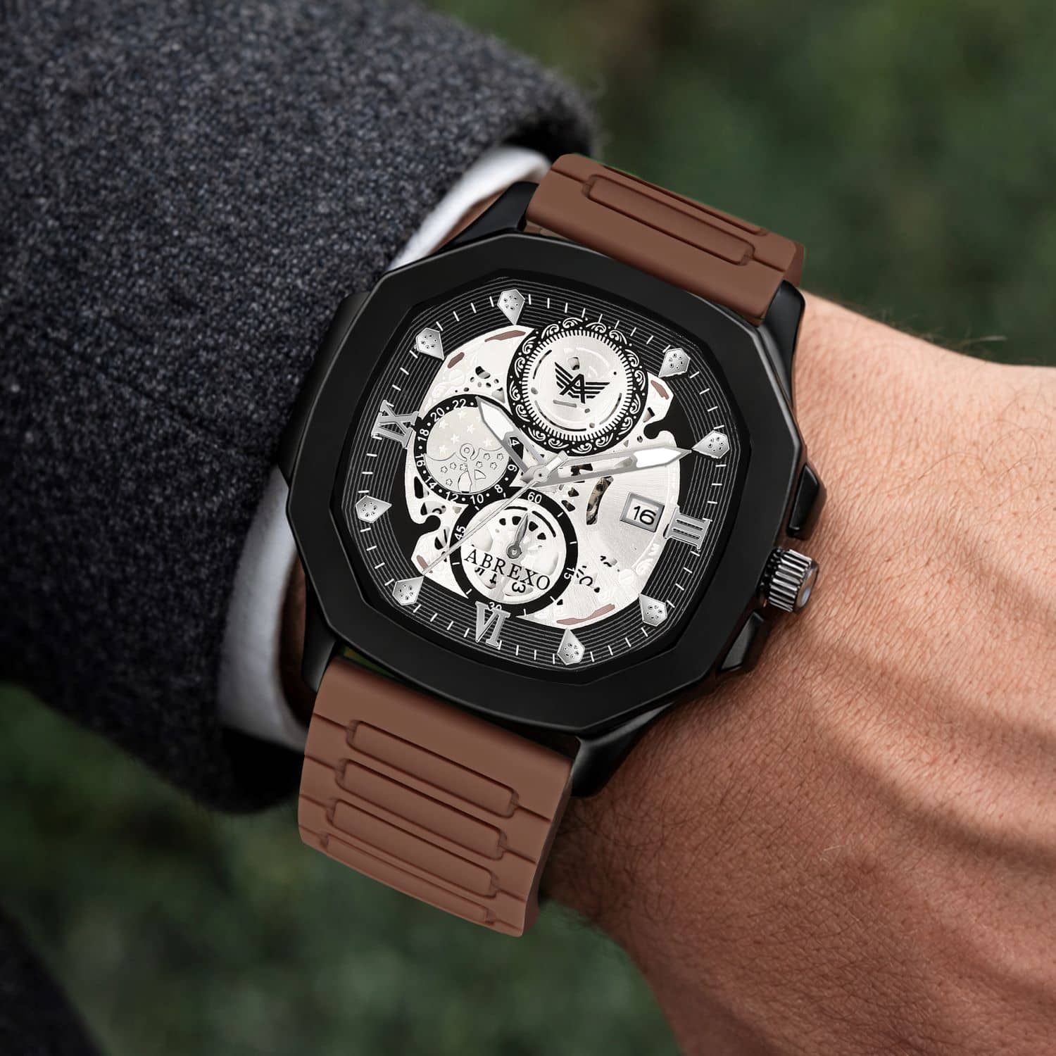 Abrexo Brown Silicon Analog Men's Watch