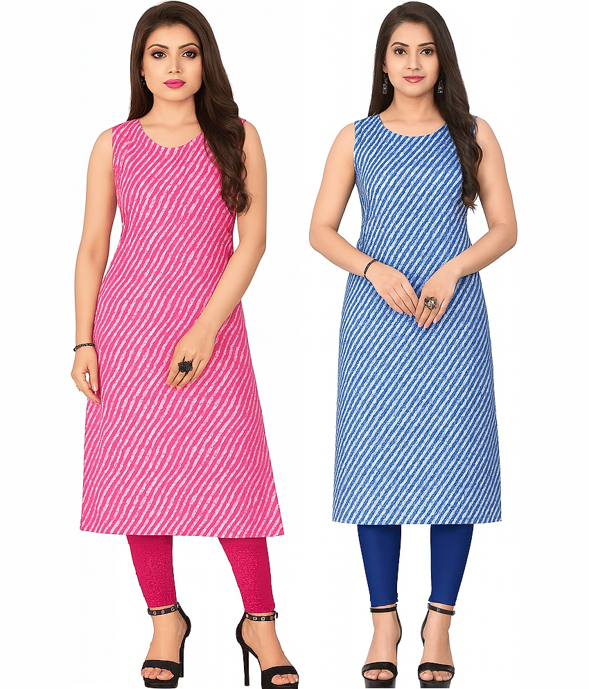 KHODALKRUP CREATION Women Crepe Printed Straight Kurti ( Multicoloured ) - Kurtis, Tunics | Buy online on ZillyBuy