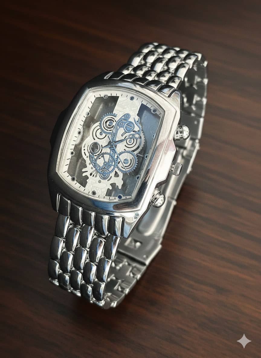 Renaissance Traders Silver Metal Analog Men's Watch