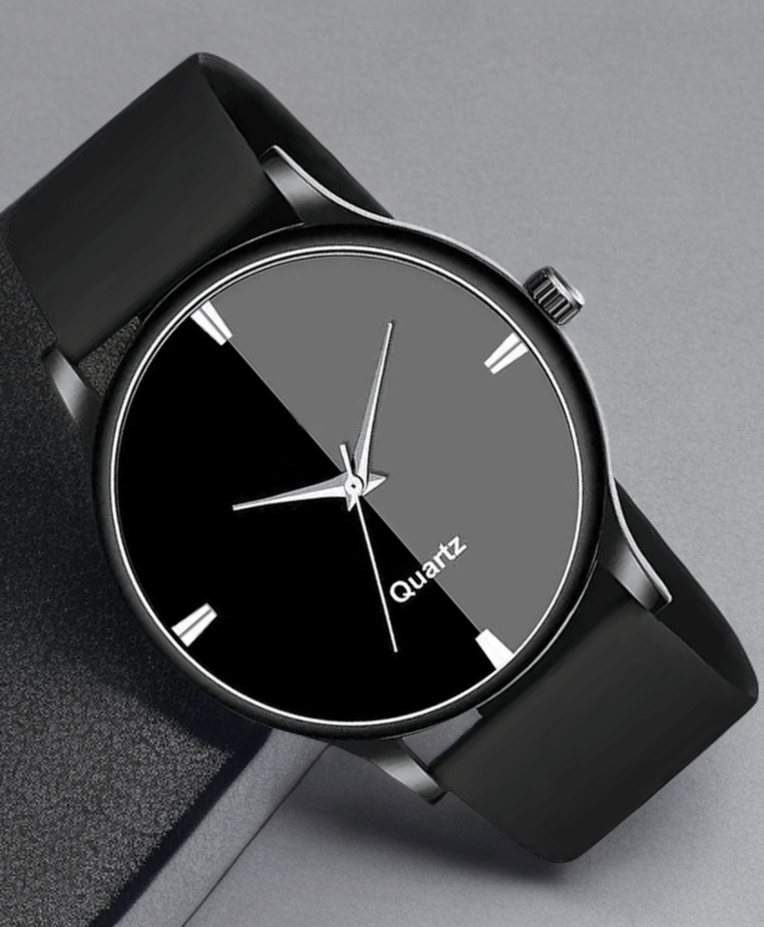 Shivark Black Silicon Analog Men's Watch
