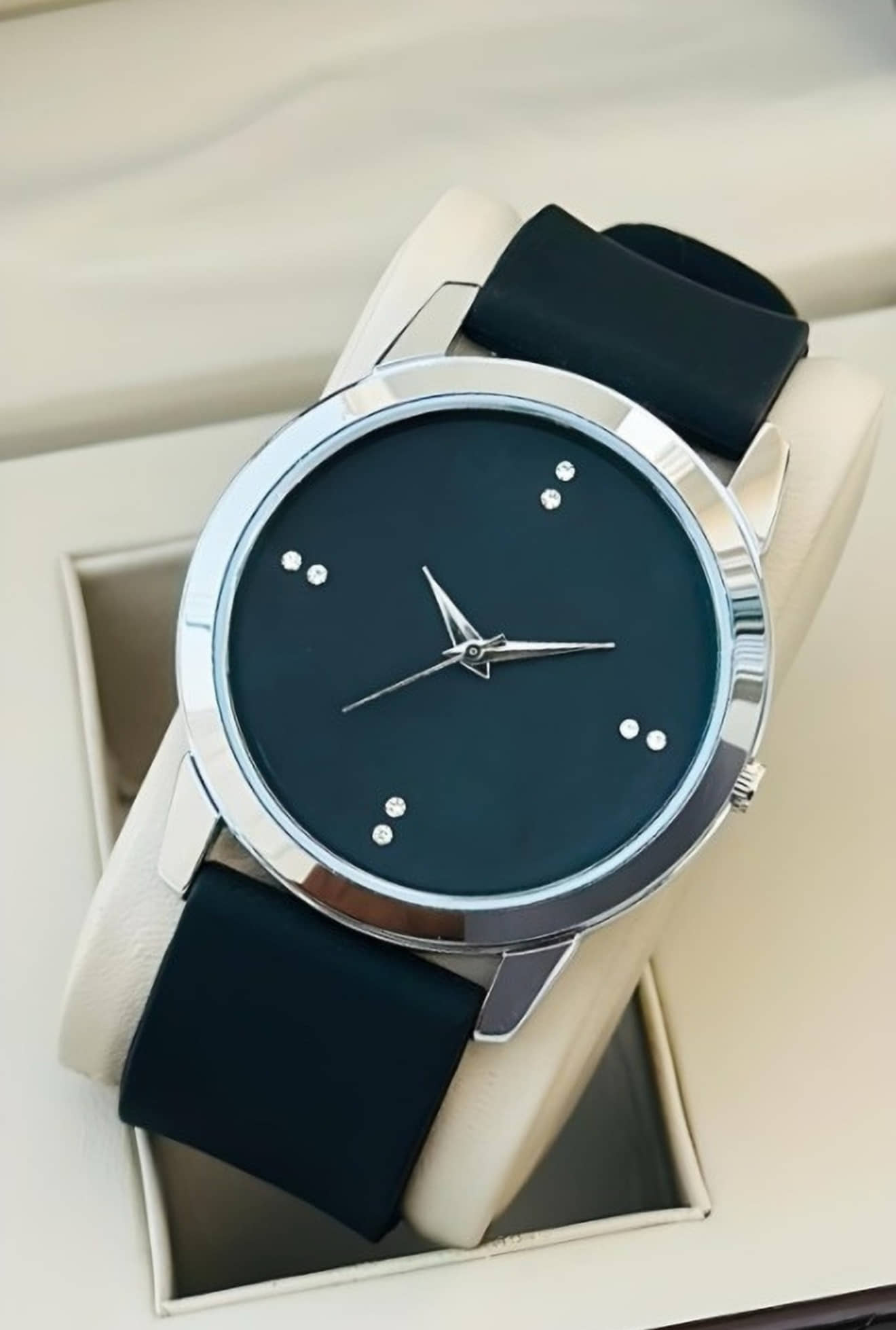 Shivark Black Silicon Analog Men's Watch